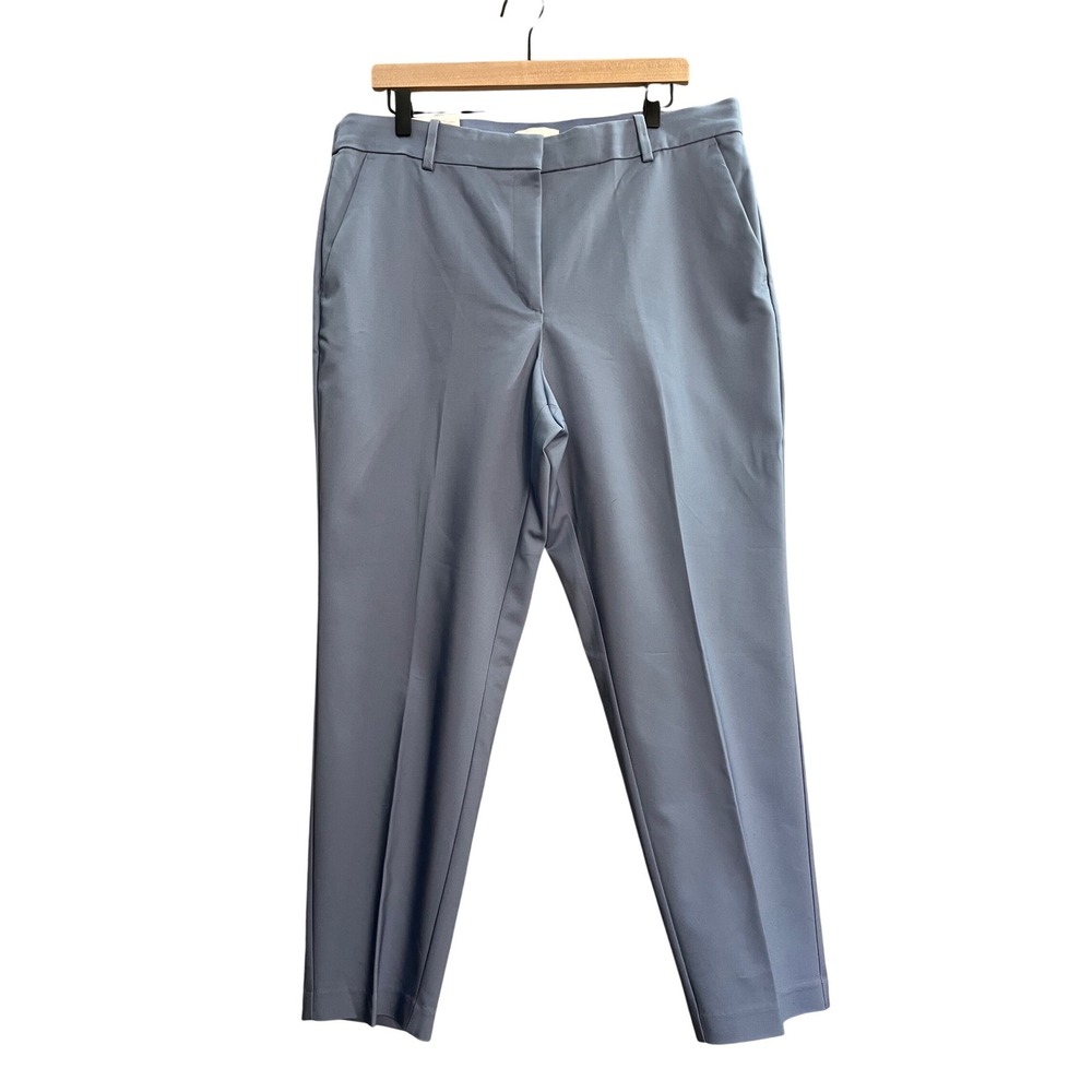 H&M Slacks Regular Waist Pants Women Size 16 Light Blue